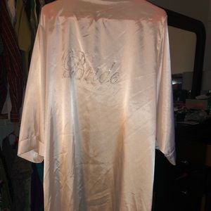 Silk bride robe